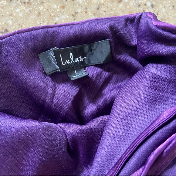 Lulus Photo Finish Purple Sequin Lace-Up Maxi Dress - Picture 10 of 12